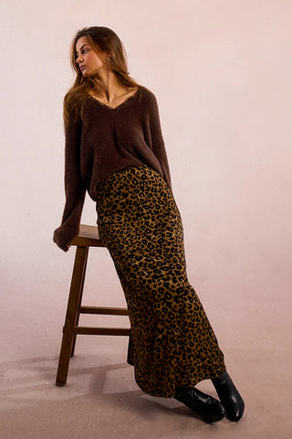 Chocolate Vneck Sweater