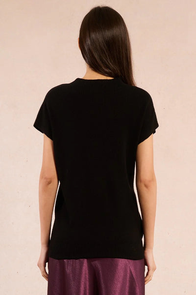 Knit Short Sleeve Sweater 2 colors