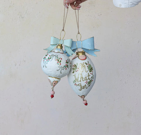 Hand Painted Large Onaments