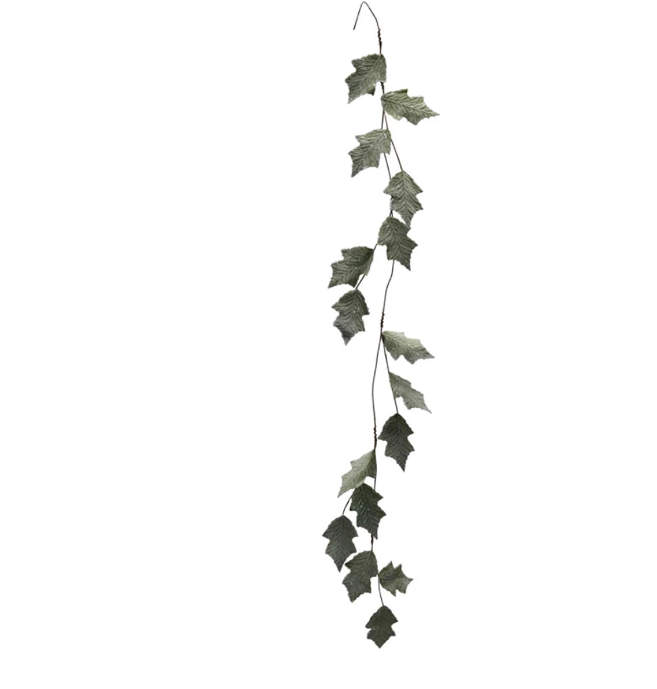 Leaf Garland w Glitter
