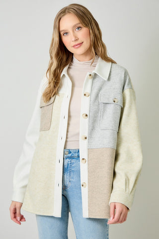 Color Blocked Shacket