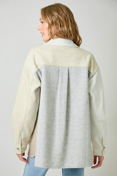 Color Blocked Shacket
