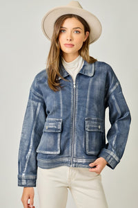 Metallic Denim Jacket