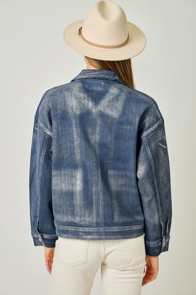 Metallic Denim Jacket