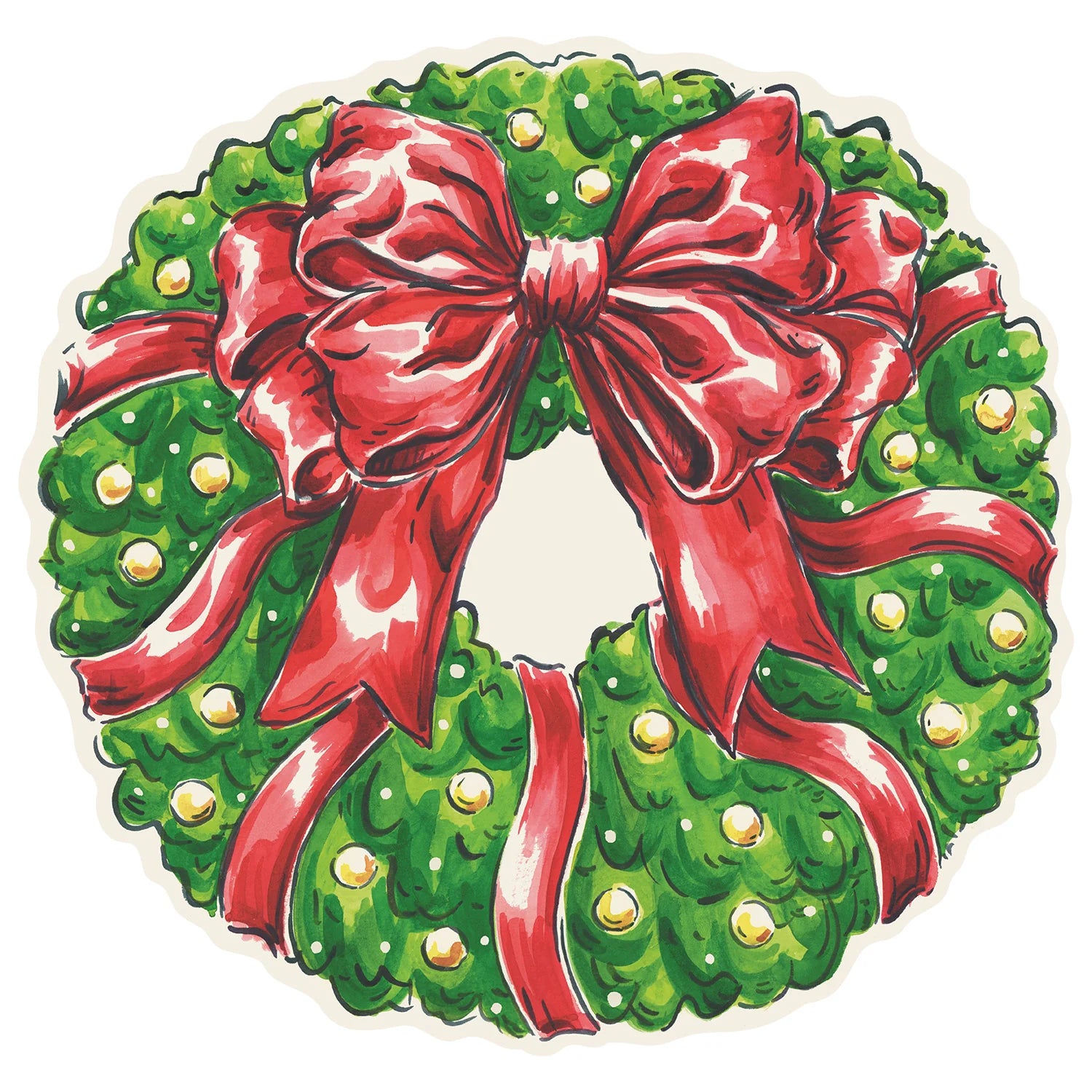 DIE CUT WREATH PLACEMAT
