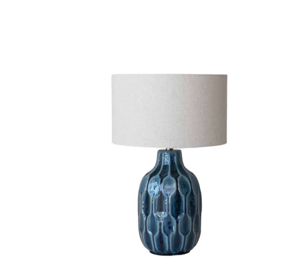 blue Ceramic Lamp