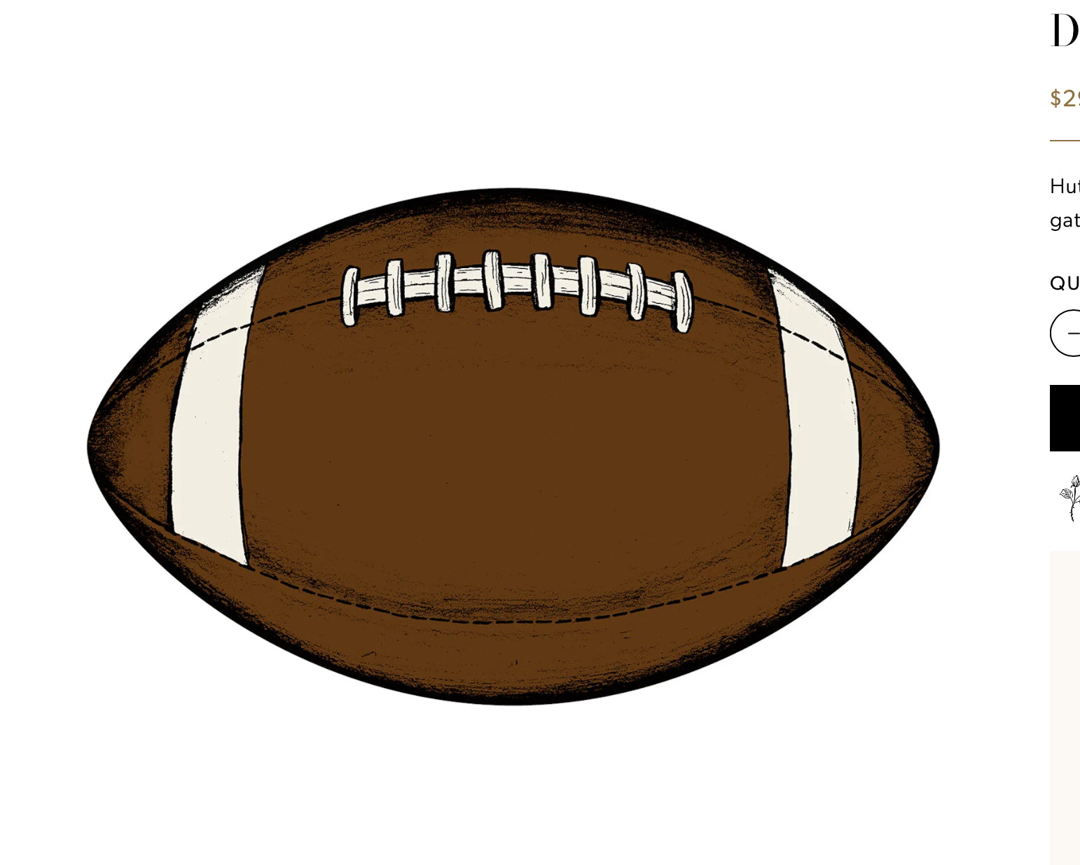 Football Die Cut Placemat