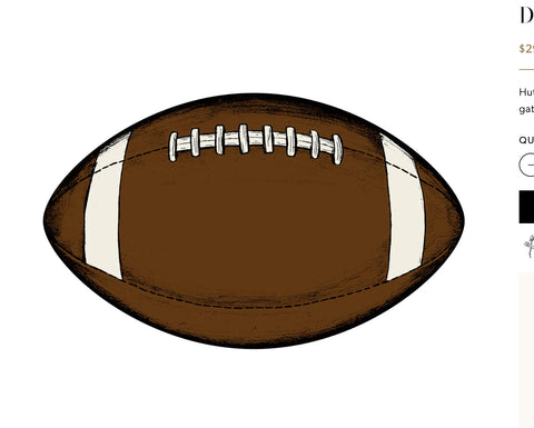 Football Die Cut Placemat