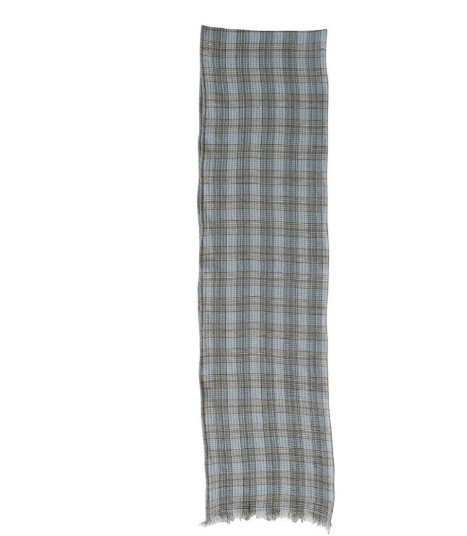 Woven Plaid Table Cloth