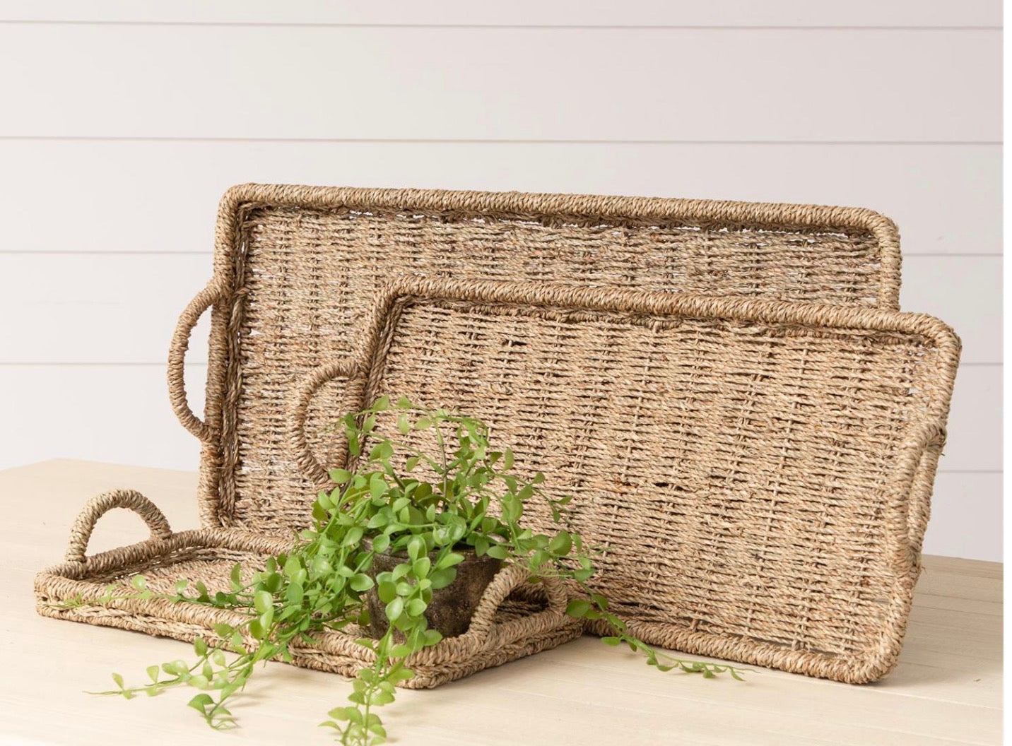 Rectangle Seagrass Trays – Lakeshore Trends