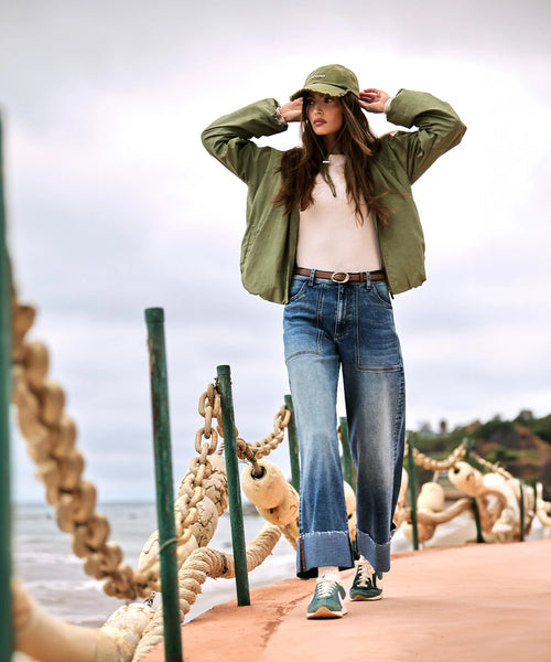 Lainey Green Bomber Jacket