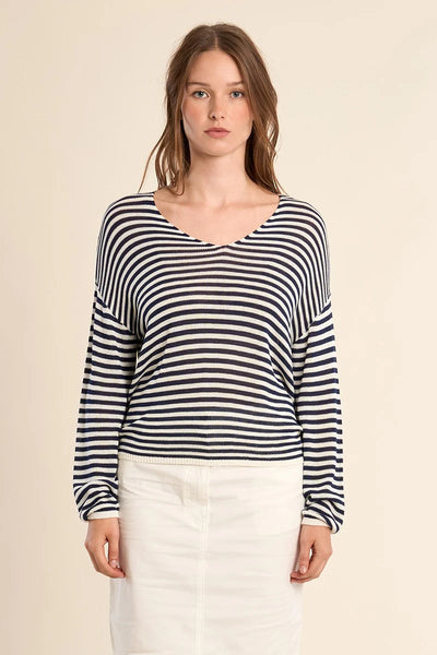 Stripped long Sleeve Sweater