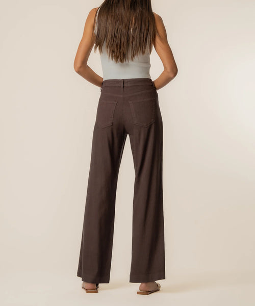 Meg Choc. Linen Pant