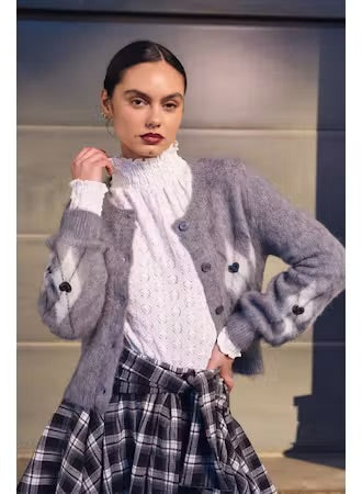 Grey Arg Cardi Sweater