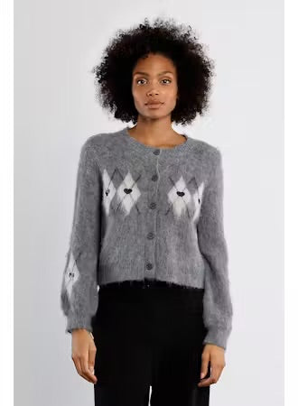 Grey Arg Cardi Sweater