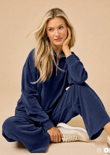 Midnight 1/4 Zip w Wide pant