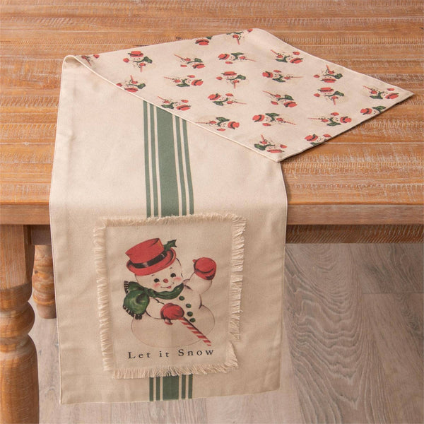 Reversible Table Runner - Vintage Snowman (Pk/02)
