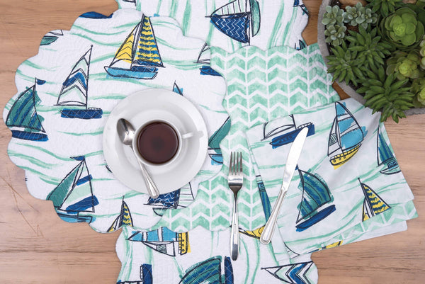 Coastal Dockside Round Placemat