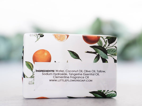 Tangerine Basil Handmade Soap: