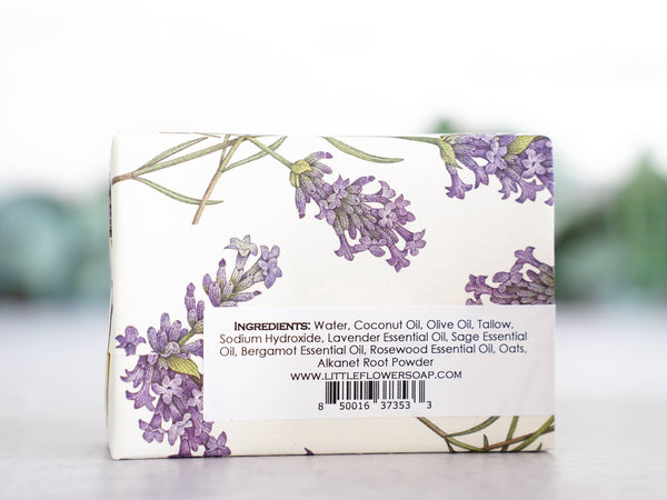 Oatmeal Lavender Sage Handmade Soap:
