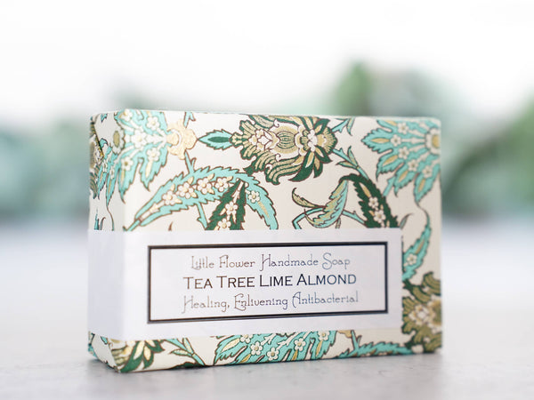 Tea Tree Lime Almond Handmade Soap: