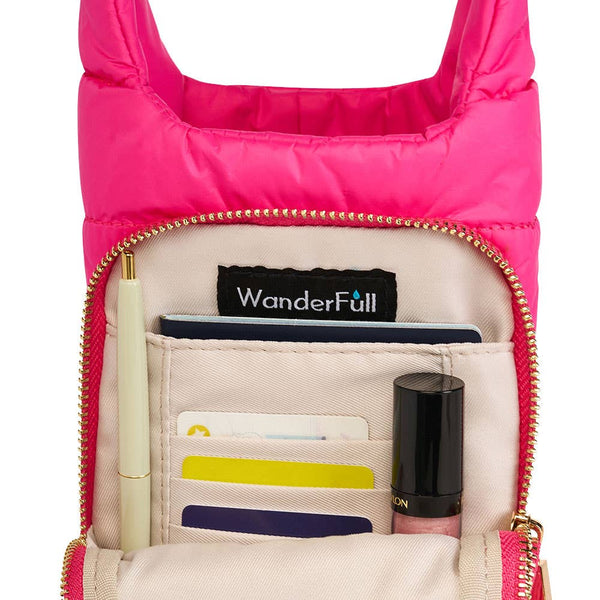 Bright Pink HydroBag® with Pink and Cream Patterned Strap
