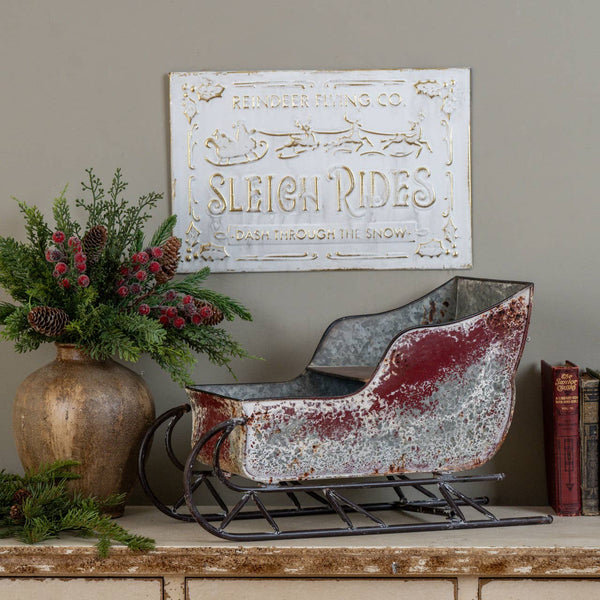 AGED RED  SLEIGH