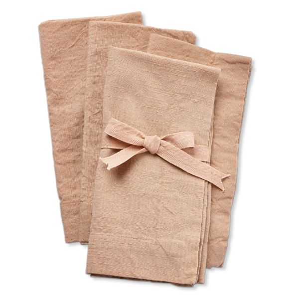 threads slub napkin set of 4 - blush threads slub napkin set of 4 - blush
