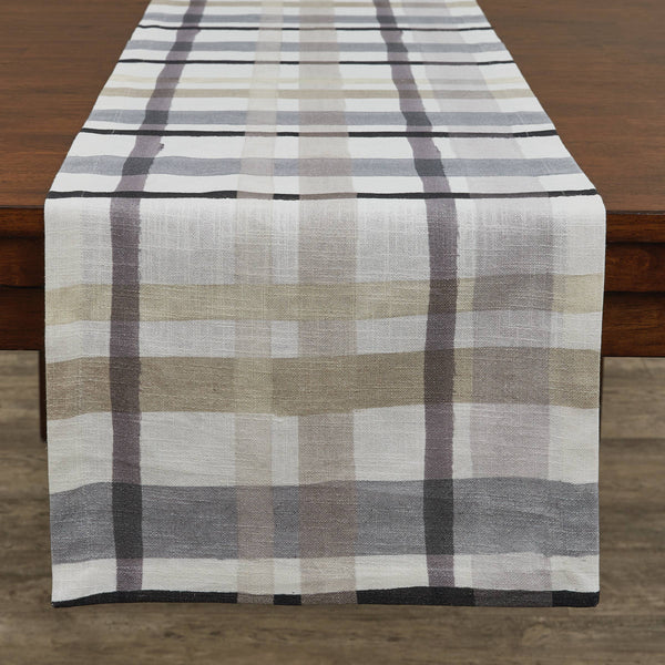 Urban Plaid Table Runner 72"L