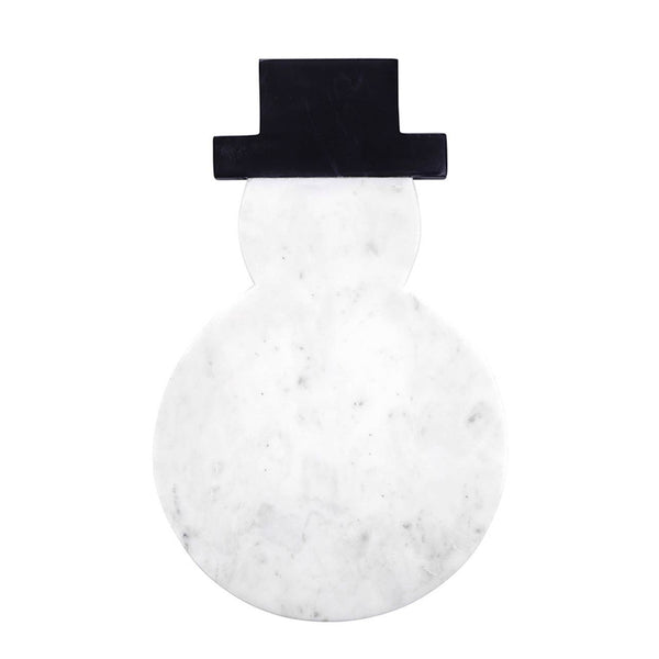Marble Snowman Board: Marble / 14" L x 8.75" W x .75" H