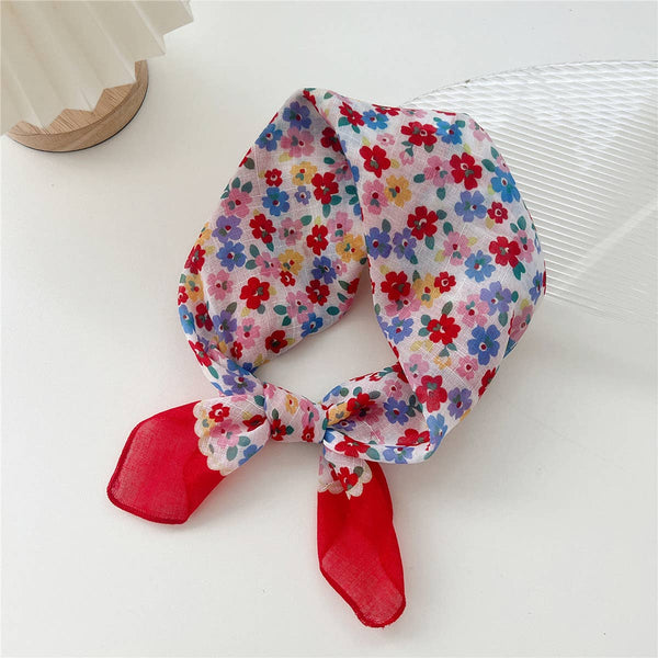 Cotton Linen Square Scarf - Breathable Neck Wrap_CWMS0673: TYPE1 / (OS) 3