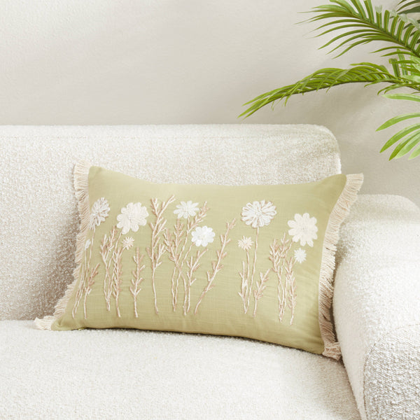Delicate Floral PillowDown Filled