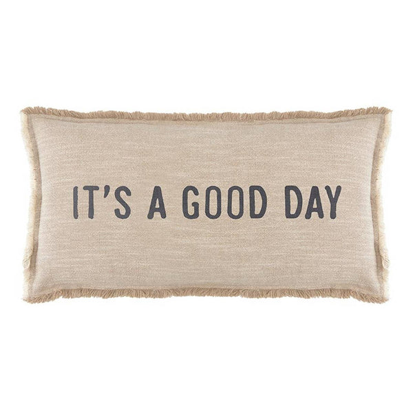 Face to Face Lumbar Pillow - It's A Good Day: Material