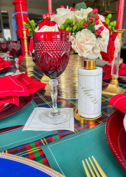 Cocktail Napkin Roll: Gold Salute