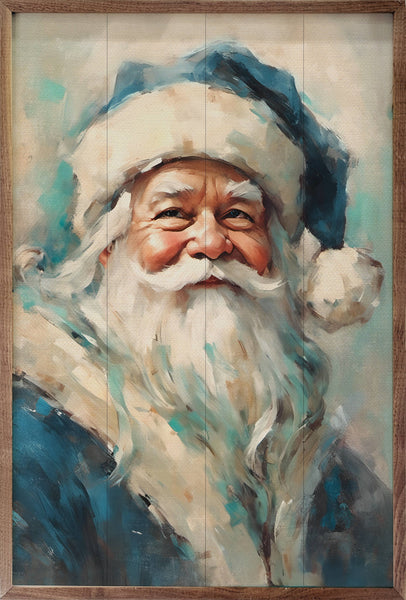 Blue Santa Portrait: 16x24