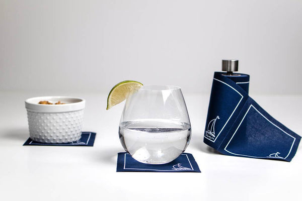 Cocktail Napkin Roll: Sail Away