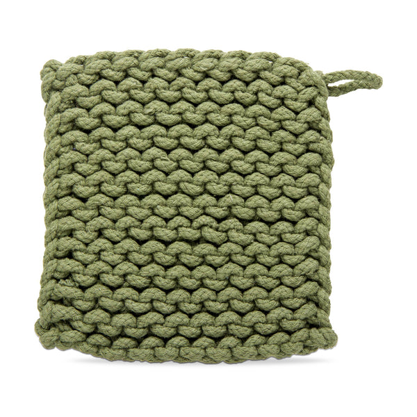 Crochet Trivet Olive Cotton Everyday