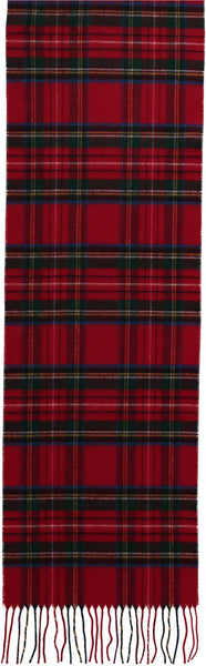 Traditional Tartan Cashmink® Scarf: Red