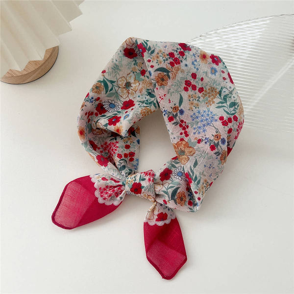 Cotton Linen Square Scarf - Breathable Neck Wrap_CWMS0673: TYPE1 / (OS) 3