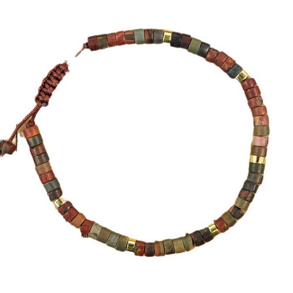 HANDMADE WOVEN BRACELET NATURAL STONE BRACELET_CWAB4624: TYPE1 / (OS) 1
