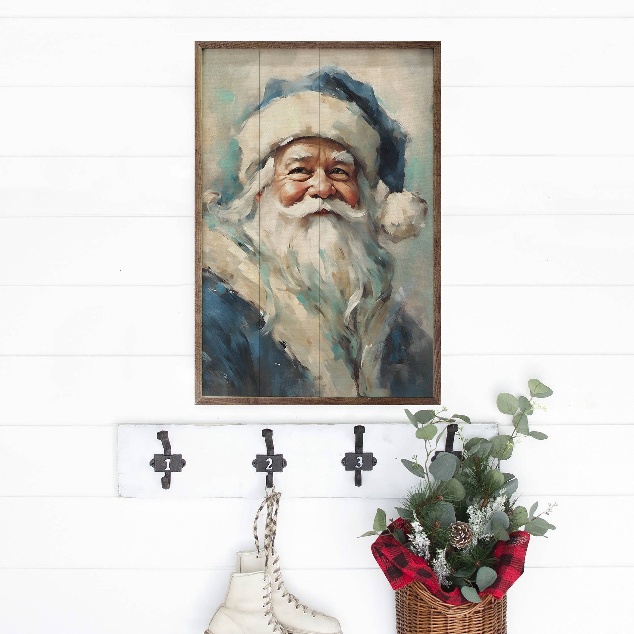 Blue Santa Portrait: 16x24