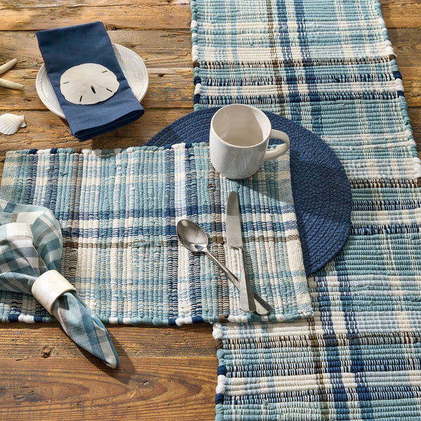 Driftwood Plaid Chindi Runner 72"L