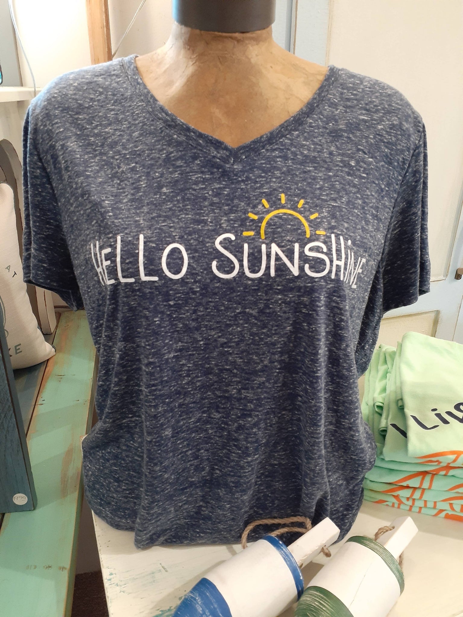 Hello Sunshine V-Neck: Medium