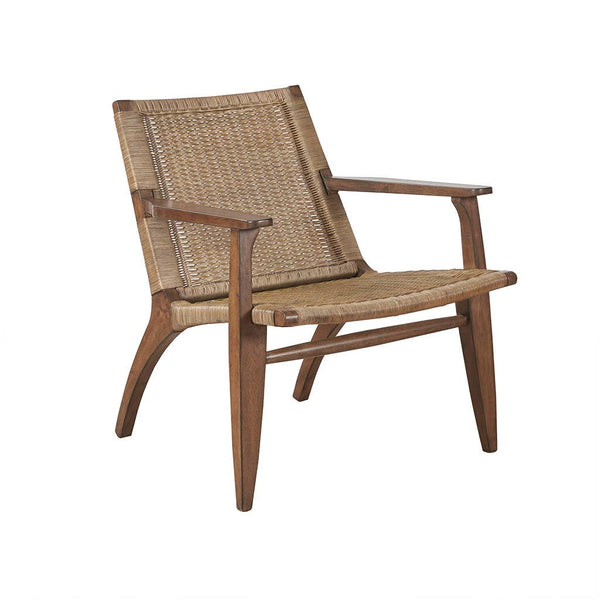 Rustic Farmhouse Ratten Seat Arm Chair, Natural *