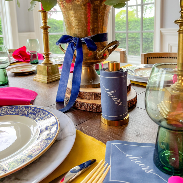 Cotton Cocktail Napkin Roll: Mystic Cheers"