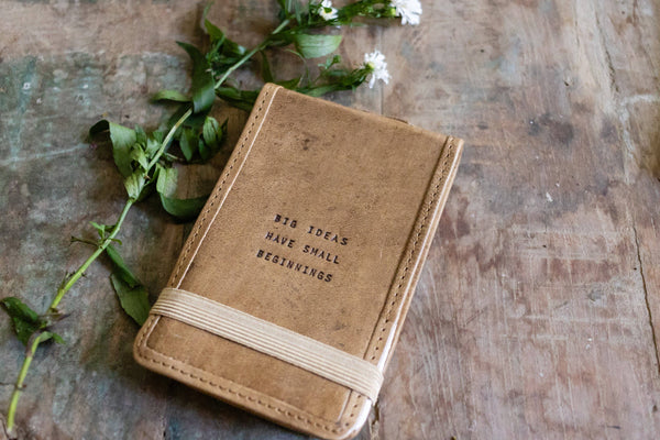 Mini Big Ideas Leather Journal