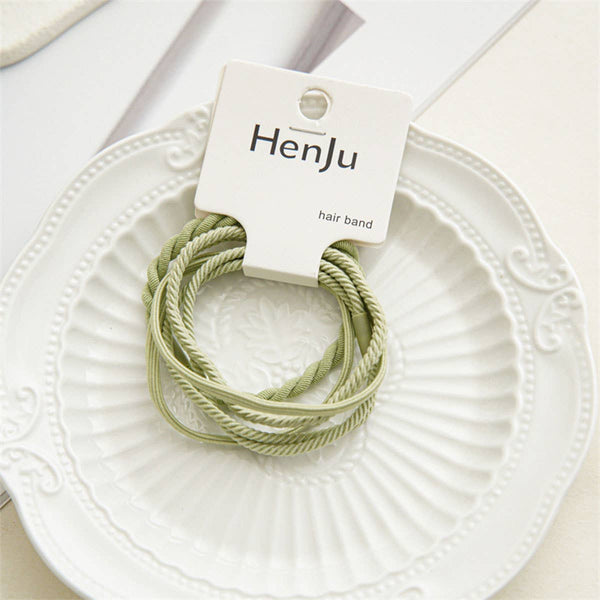 4PCS Braided Elastic Hair Ties Set for Women_CWAHA0334: Beige / (OS) 3