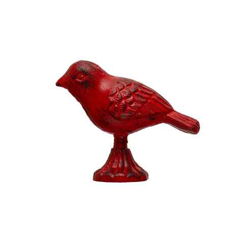 bird, red distressed