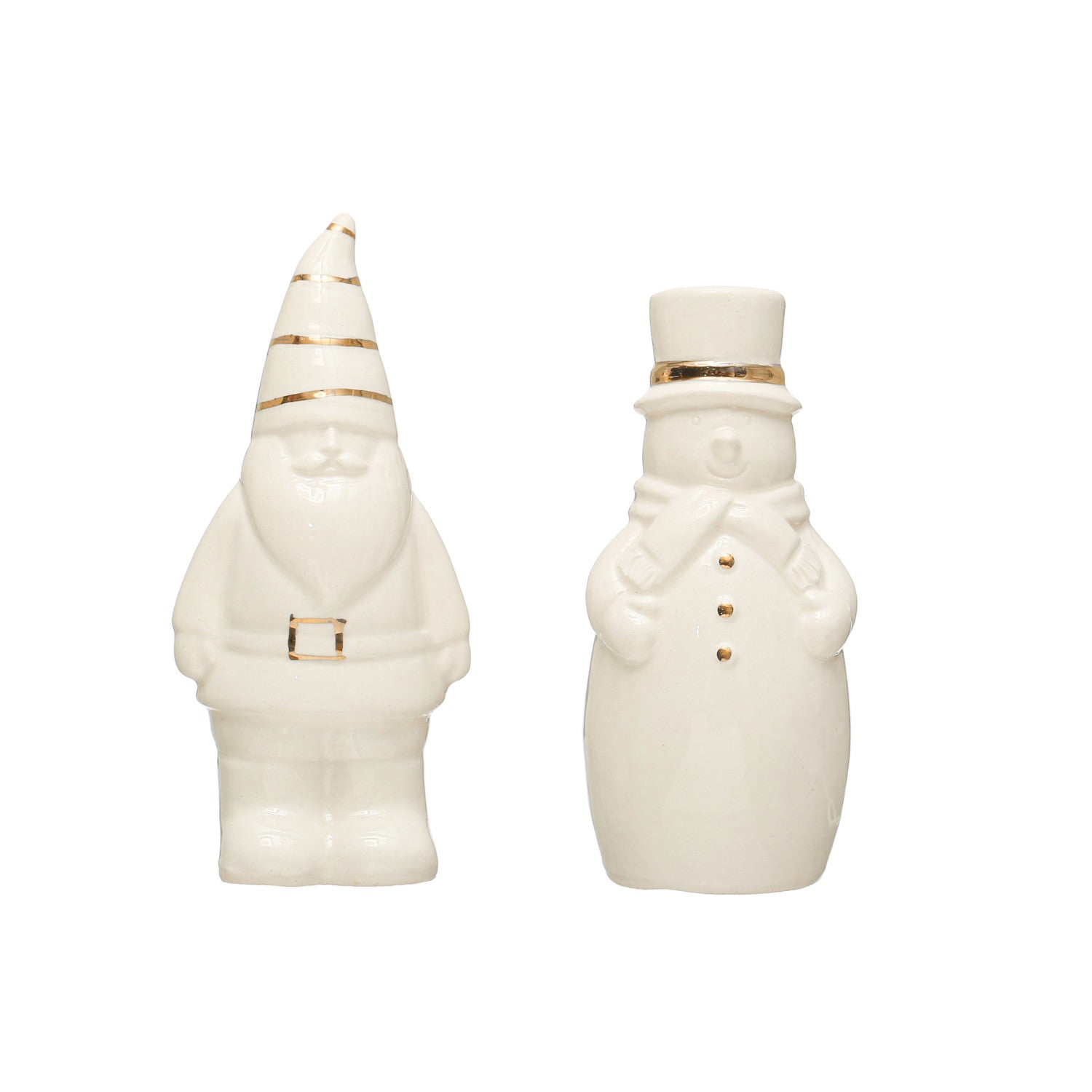 *Stoneware snowman salt and pepper shakers