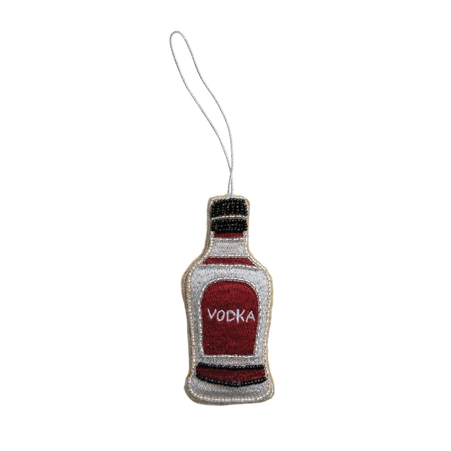 Vodka bottle ornament